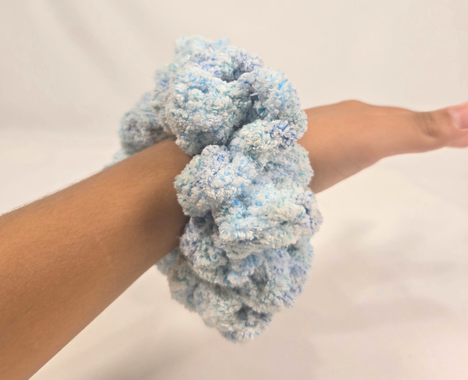 Fluffy Scrunchie Closeup 1