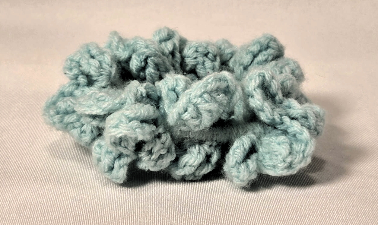 Aqua Scrunchie Closeup 2