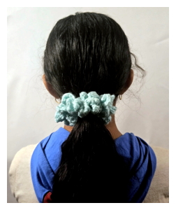 Aqua Scrunchie
